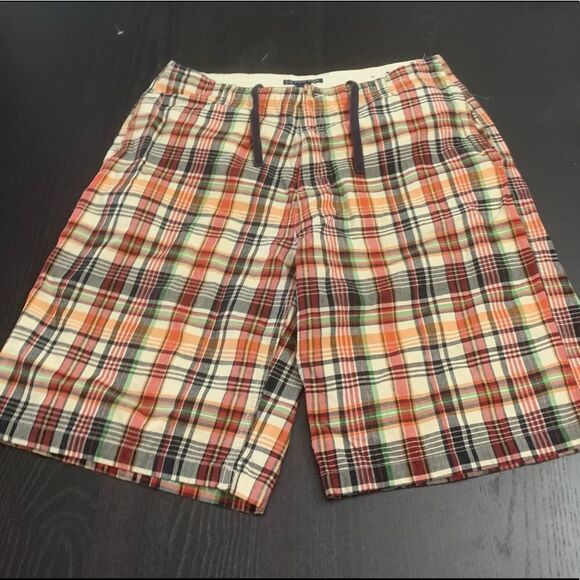 Men’s multicolored checkered shorts - Picture 3 of 9